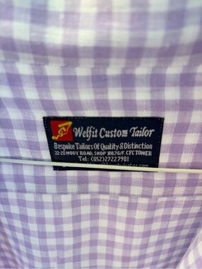 Men's Lavender Check Dress Shirt